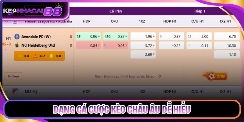 Kèo châu Âu dễ hiểu